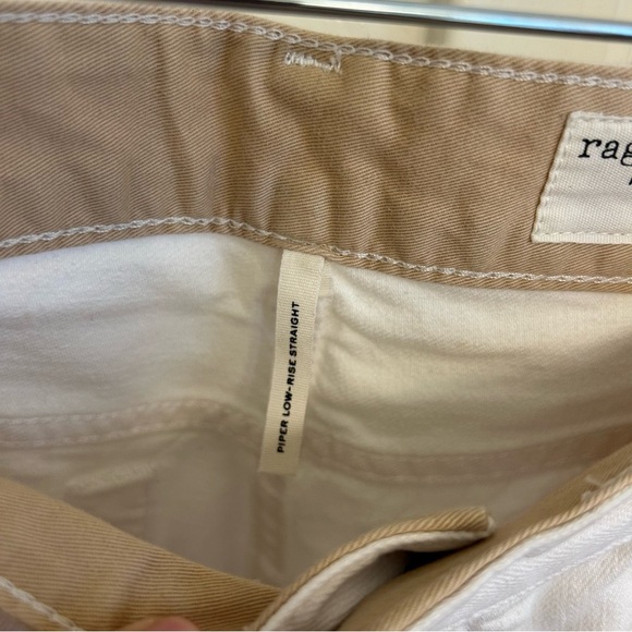 NWT Rag & Bone Piper Low Rise Straight Jeans Bright White Ankle Size 26 - Picture 5 of 13